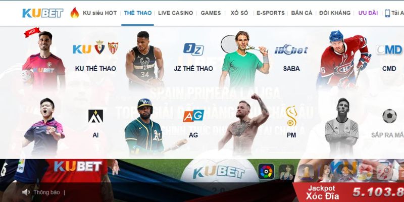 Sản phẩm Kubet rất đa dạng