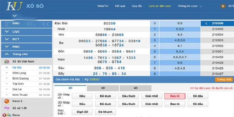Giới thiệu tổng quát về game xổ số miền Bắc tại KUBET
